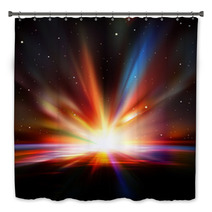 Abstract Space Background With Stars Bath Decor 57699849