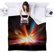 Abstract Space Background With Stars Blankets 57699849