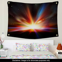 Abstract Space Background With Stars Wall Art 57699849
