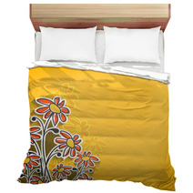 Abstract Spring Flower Background Illustration. Bedding 51565479