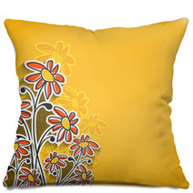 Abstract Spring Flower Background Illustration. Pillows 51565479