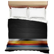 Abstract Stripes Vector Design Bedding 62075644