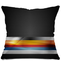 Abstract Stripes Vector Design Pillows 62075644