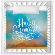Abstract Summer Holiday Polygon Poster Background Nursery Decor 67324694