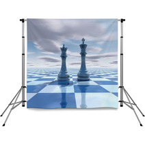 Abstract Surreal Background With Chess Figures Backdrops 57829388
