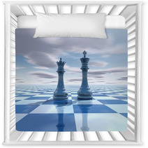 Abstract Surreal Background With Chess Figures Nursery Decor 57829388