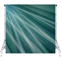 Abstract Teal Blue Green Sun Ray Or Starburst Pattern Background In Vintage Textured Dark And White Diagonal Line Design Backdrops 142981065