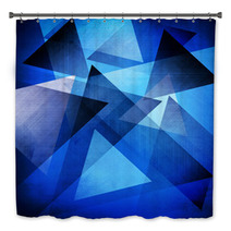 Abstract Triangle Background Bath Decor 54542609