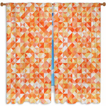 Abstract Triangles Background Window Curtains 66373107