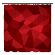 Abstract Vector Geometry Background, Red Planes, More Surfaces Bath Decor 71584399
