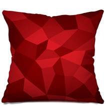 Abstract Vector Geometry Background, Red Planes, More Surfaces Pillows 71584399