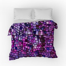 Abstract Vector Stained Glass Mosaic Background Bedding 303345660