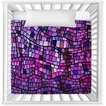 Abstract Vector Stained Glass Mosaic Background Nursery Decor 303345660