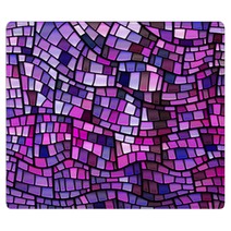 Abstract Vector Stained Glass Mosaic Background Rugs 303345660