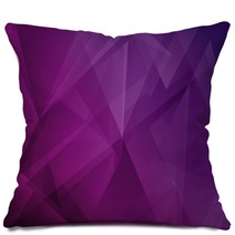 Abstract Violet Polygonal Mosaic Background Pillows 116753554