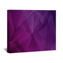 Abstract Violet Polygonal Mosaic Background Wall Art 116753554