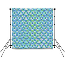 Abstract Water Circle Pattern Wallpaper. Vector Illustration Backdrops 61549303