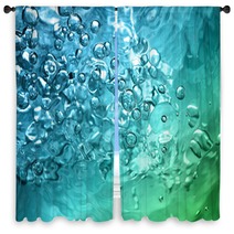 Abstract Water With Bubbles Window Curtains 20213183
