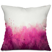 Abstract Watercolor Drawing On A Paper Image Pillows 166739045