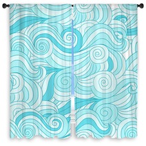 Abstract Wave Pattern For Your Design Window Curtains 62604864