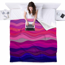 Abstract Wavy Background Blankets 57065834