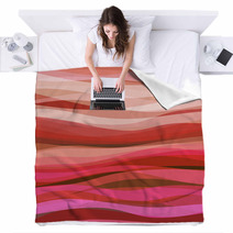 Abstract Wavy Background Blankets 58485328