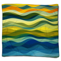 Abstract Wavy Background Blankets 63381485