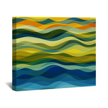 Abstract Wavy Background Wall Art 63381485