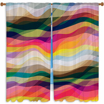 Abstract Wavy Background Window Curtains 56267576