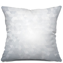 Abstract White Geometric Background Pillows 52730826