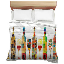 Abstract Wine Collection Bedding 42974175