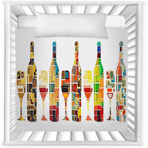 Abstract Wine Collection Nursery Decor 42974175