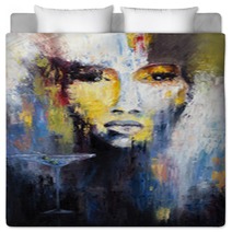 Abstract Woman Bedding 187297621