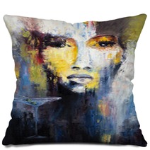 Abstract Woman Pillows 187297621