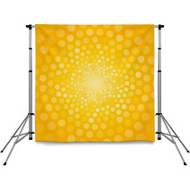 Abstract Yellow Background Made Of Small Circles Backdrops 69090636
