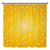 Abstract Yellow Background Made Of Small Circles Bath Decor 69090636