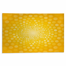 Abstract Yellow Background Made Of Small Circles Rugs 69090636