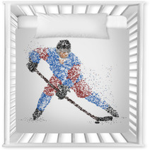 Abstraction Hockey Ice Puck Nursery Decor 103559415