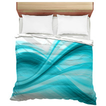 Abstraction In Dark-turquoise Tones Bedding 12950069