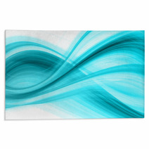 Abstraction In Dark-turquoise Tones Rugs 12950069