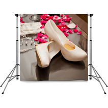Accessories And Shoes Bride On The Table Backdrops 53269790