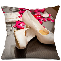 Accessories And Shoes Bride On The Table Pillows 53269790
