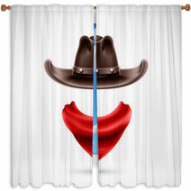 Accessories Cowboy Window Curtains 56937728