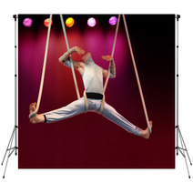 Acrobat On Stage Backdrops 1136586