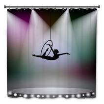Acrobat Woman On Circus Bath Decor 52064300