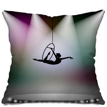 Acrobat Woman On Circus Pillows 52064300