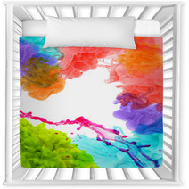 Acrylic Colors In Water. Abstract Background. Nursery Decor 55867607