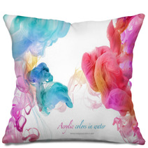 Acrylic Colors In Water. Abstract Background. Pillows 54752688