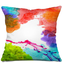 Acrylic Colors In Water. Abstract Background. Pillows 55867607