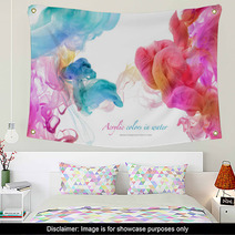 Acrylic Colors In Water. Abstract Background. Wall Art 54752688